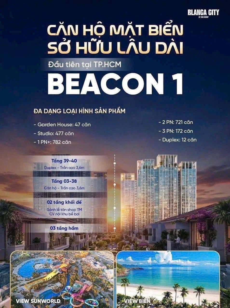 Cơ cấu sản phẩm và phân tầng tháp Beacon 1 — Blanca City