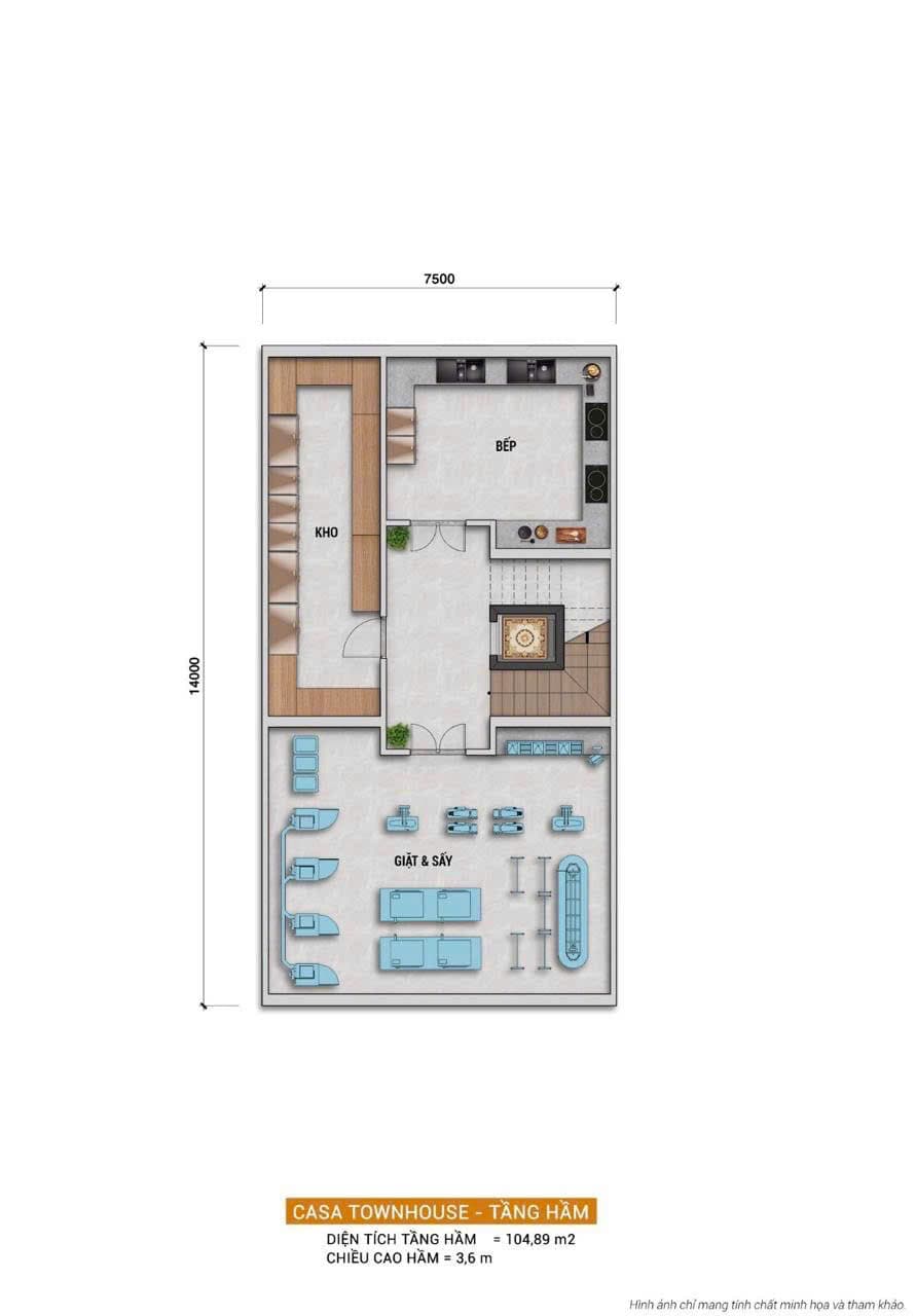 Tầng hầm — Casa Townhouse, Blanca City