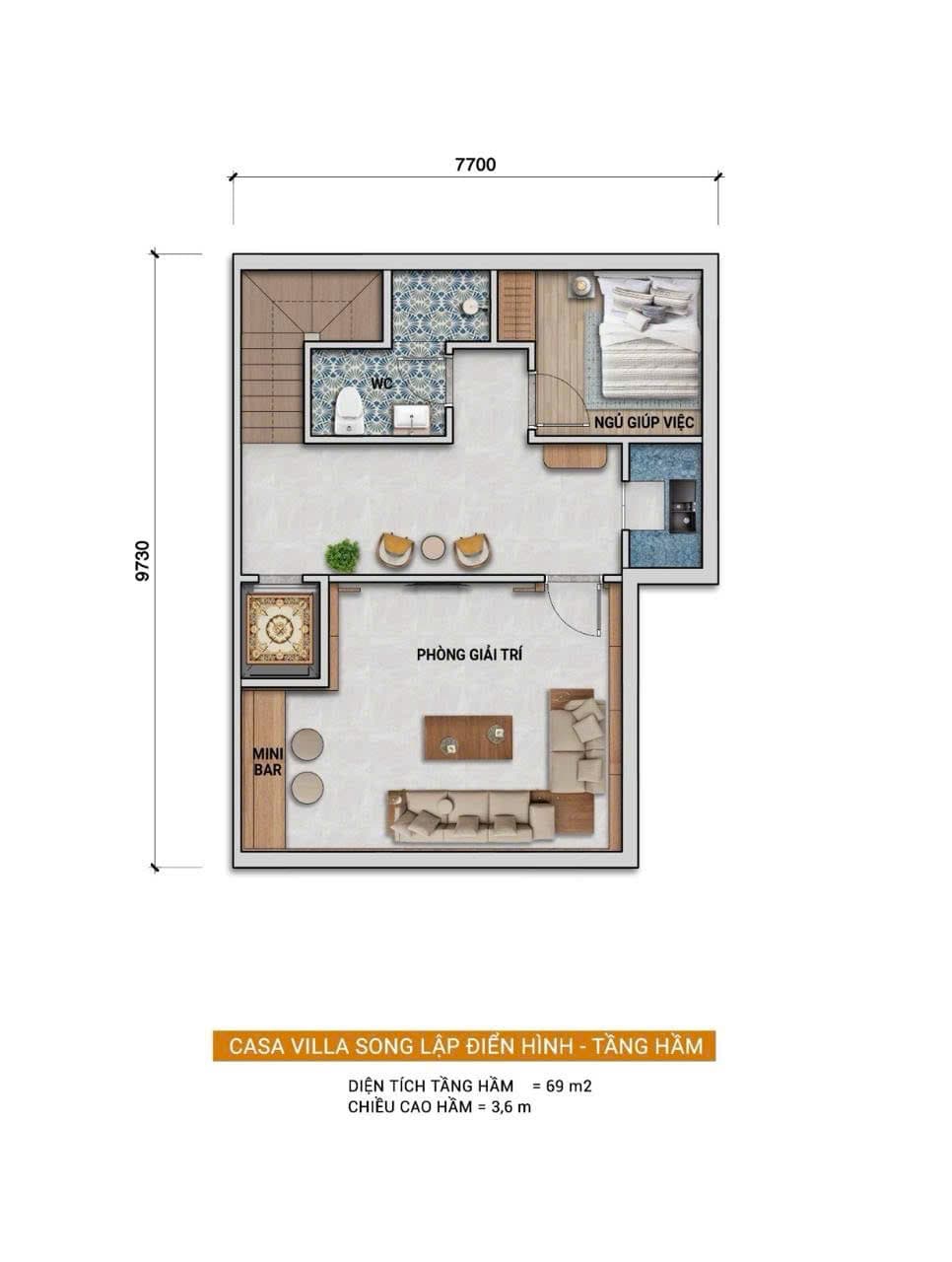 Tầng hầm — Casa Villa Song Lập, Blanca City