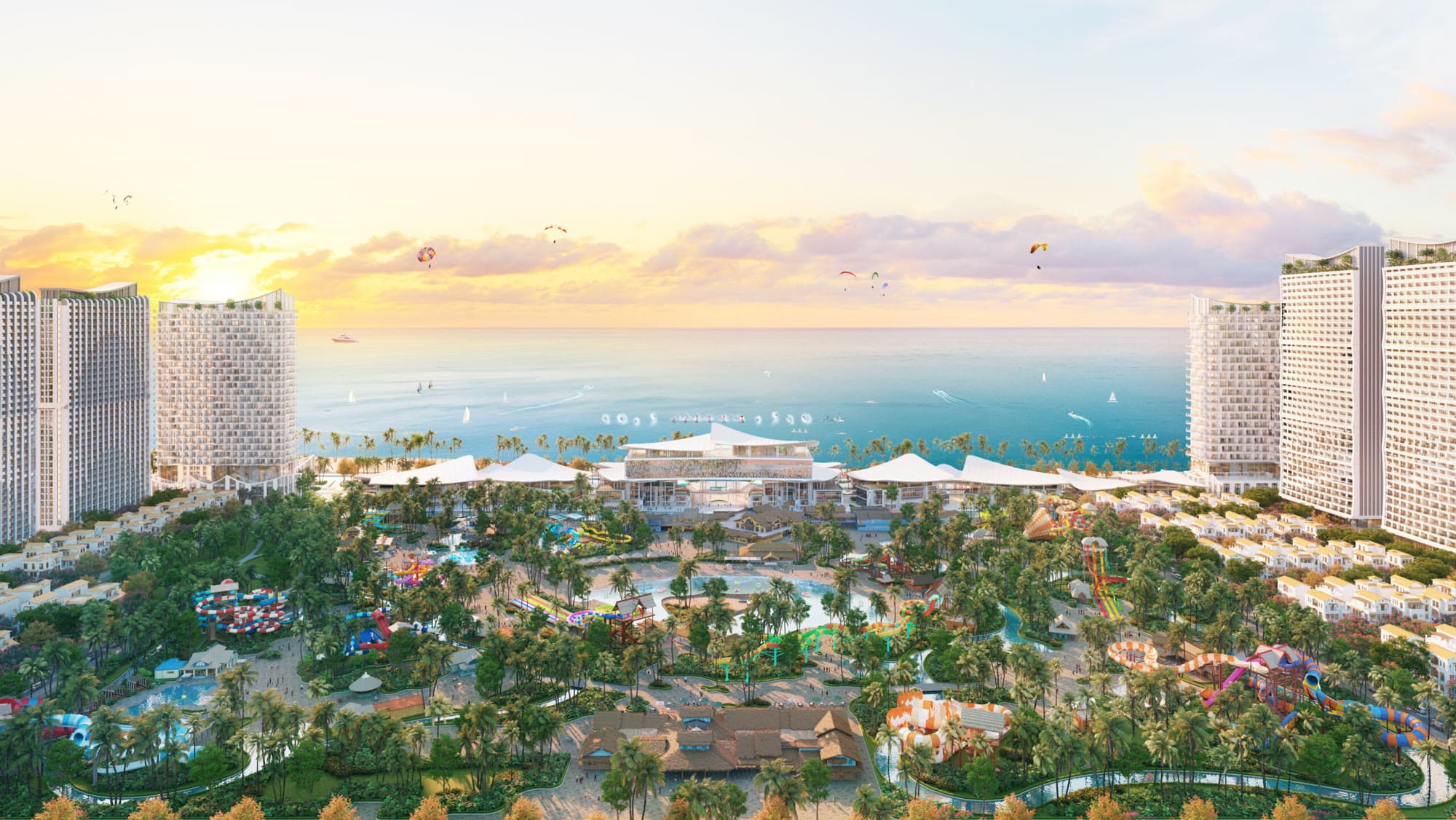 Phối cảnh tổng thể Blanca City by Sun Group