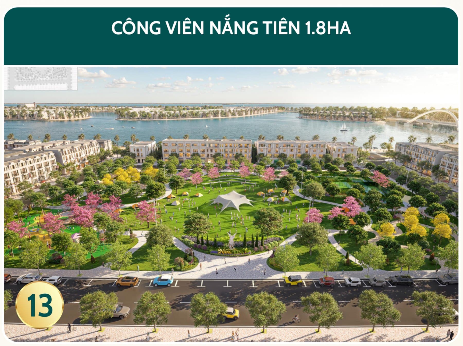 Công viên Nắng Tiên — 1,8 ha, phối cảnh do chủ đầu tư phát hành