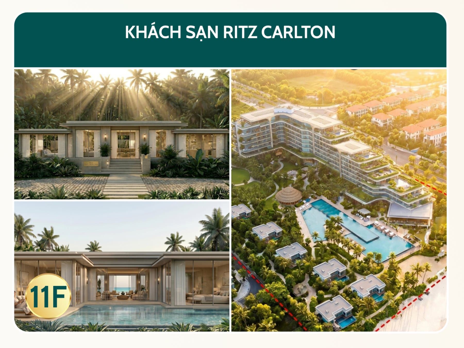 Khách sạn Ritz Carlton, phối cảnh do chủ đầu tư phát hành